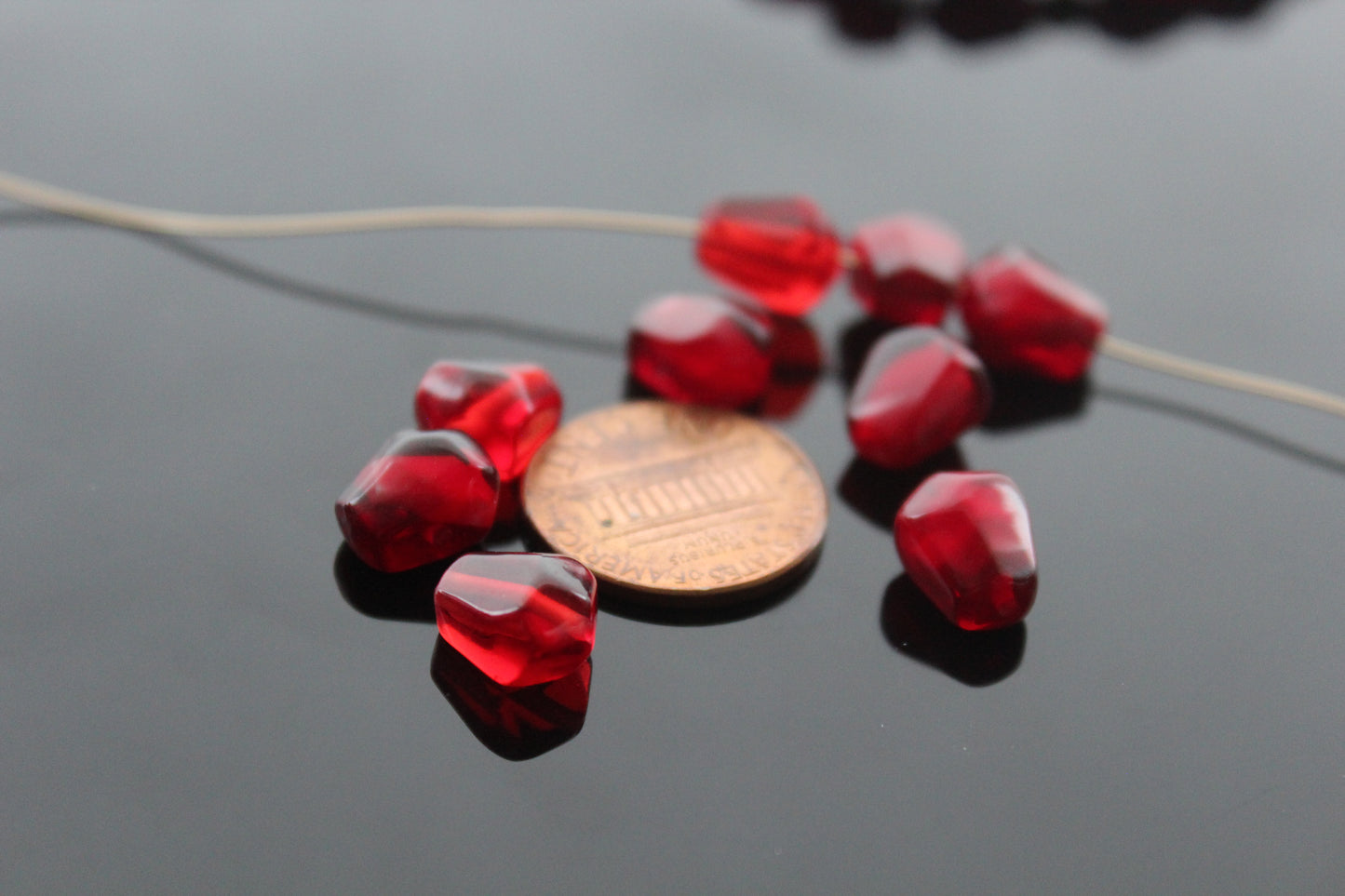 5, 10, 15, 20 ... Pc  Loose  Red Pomegranate Resin Seed Beads, Resin charms for jewelry making