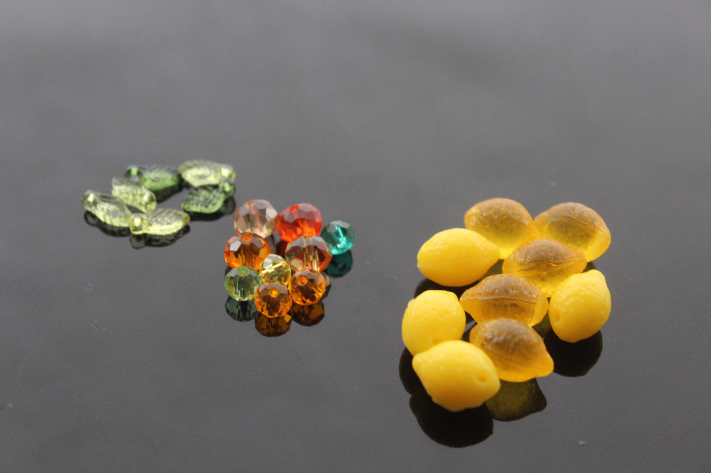 Lemon charms for jewelry making , Ready to make jewelry findings