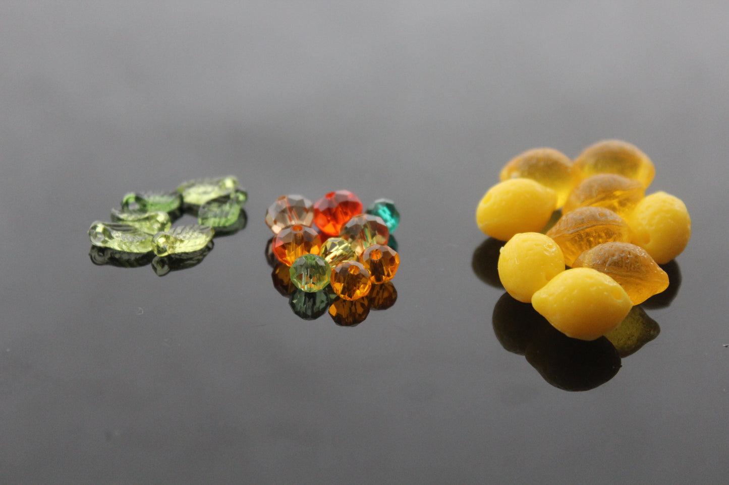 Lemon charms for jewelry making , Ready to make jewelry findings