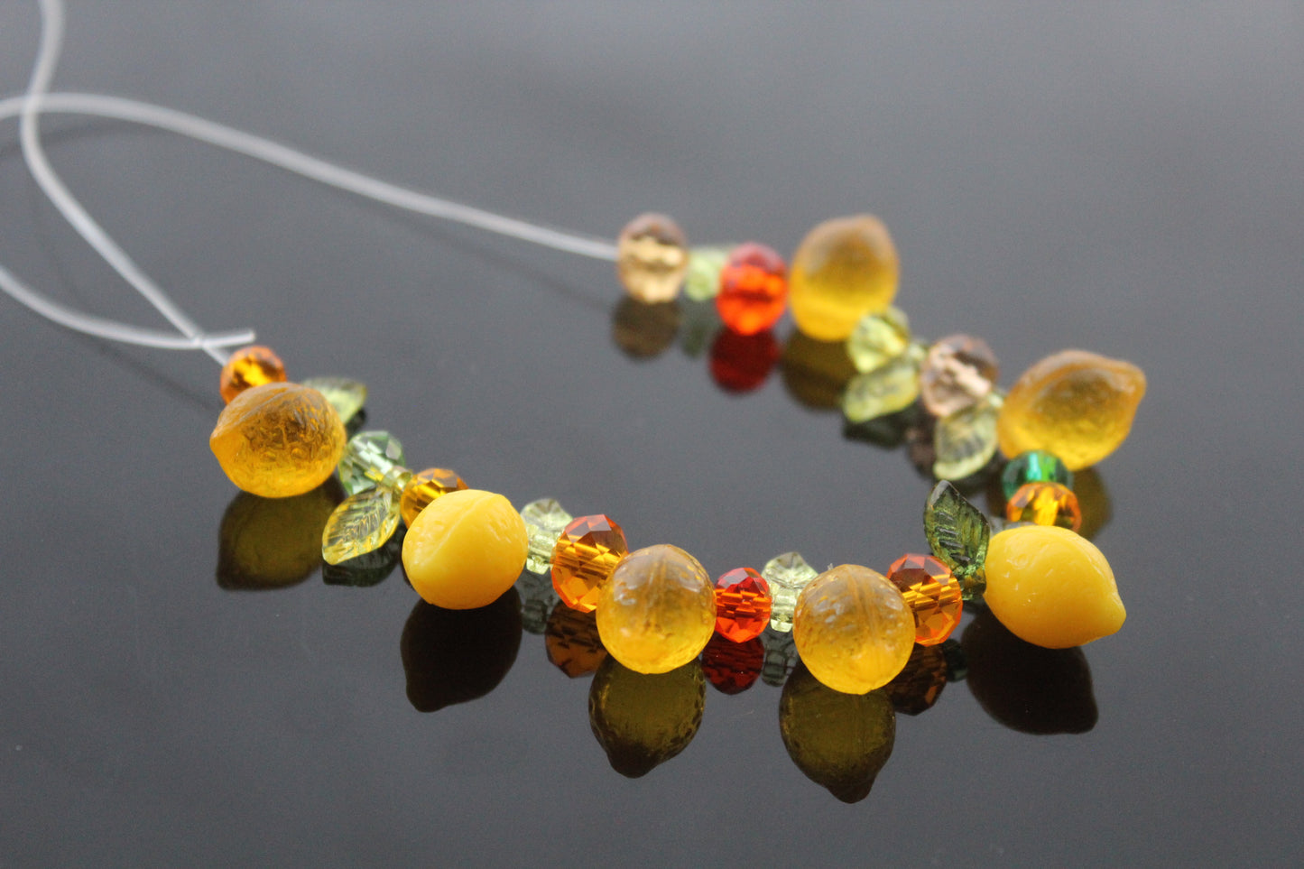 Lemon charms for jewelry making , Ready to make jewelry findings