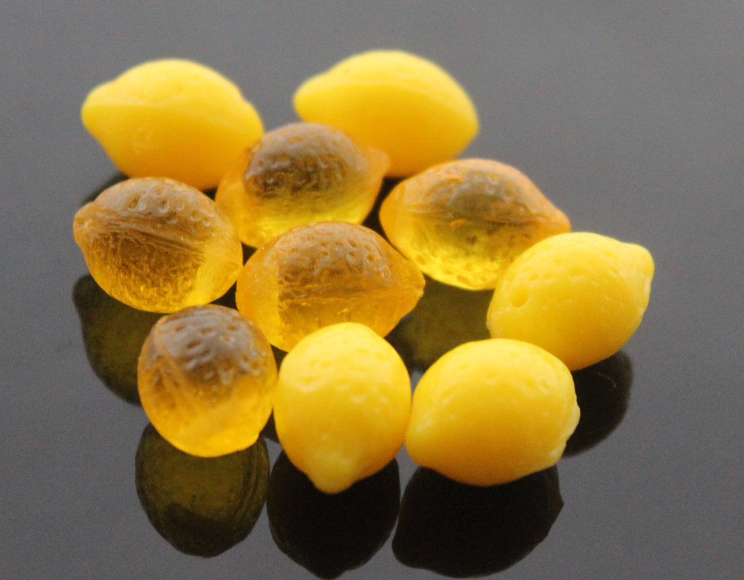 Lemon charms for jewelry making , Ready to make jewelry findings