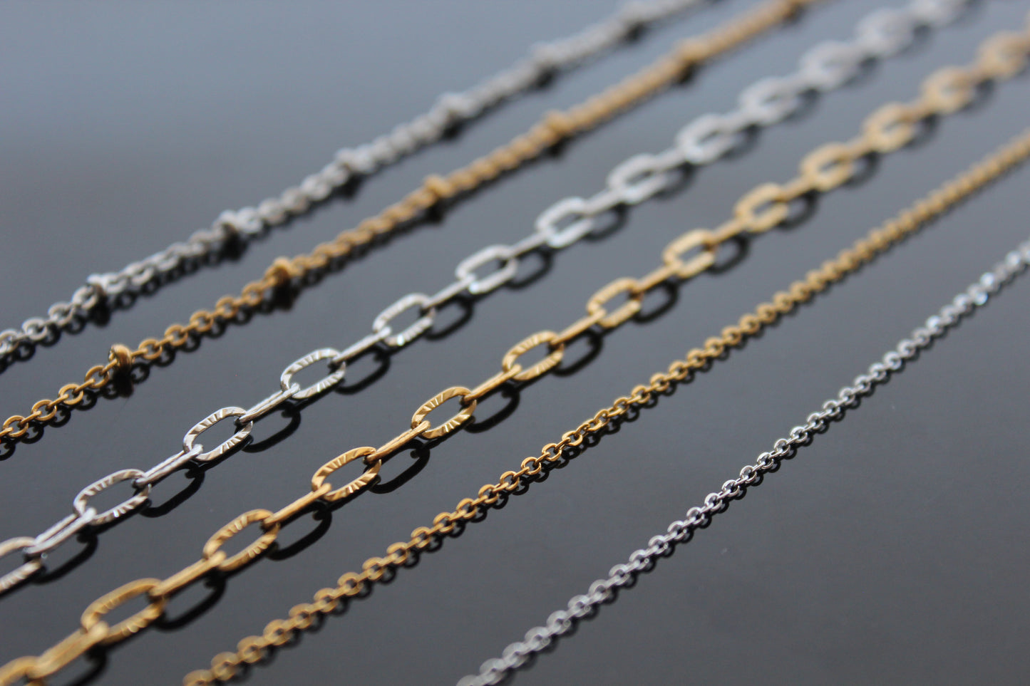 1,2,3,5,10,20 High quality surgical stainless steel colorfast chains with extension guaranteed good quality