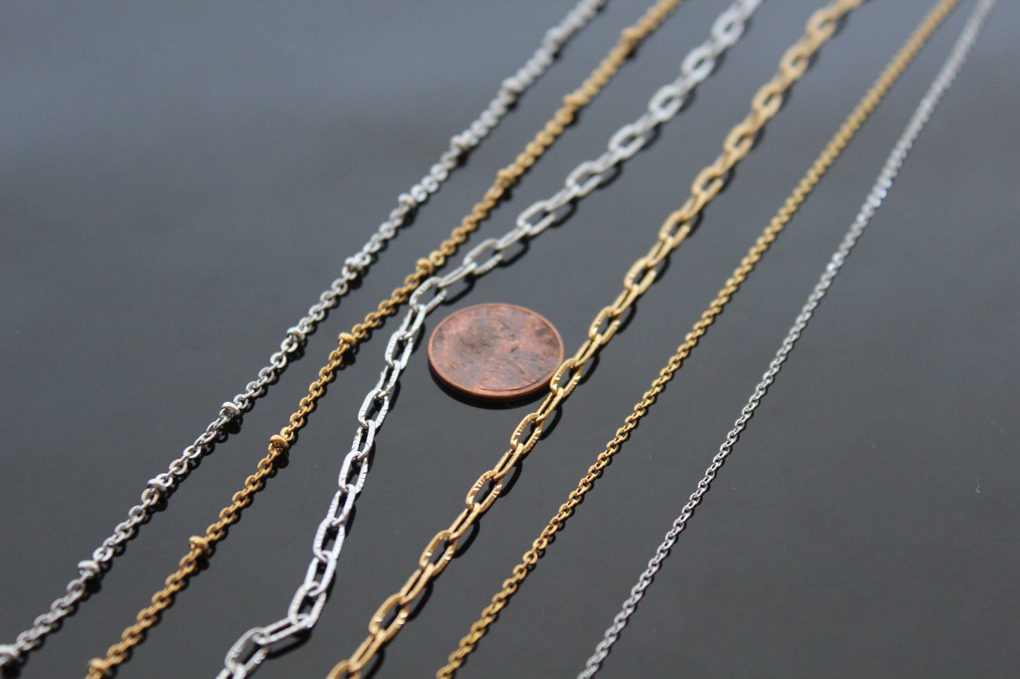 1,2,3,5,10,20 High quality surgical stainless steel colorfast chains with extension guaranteed good quality