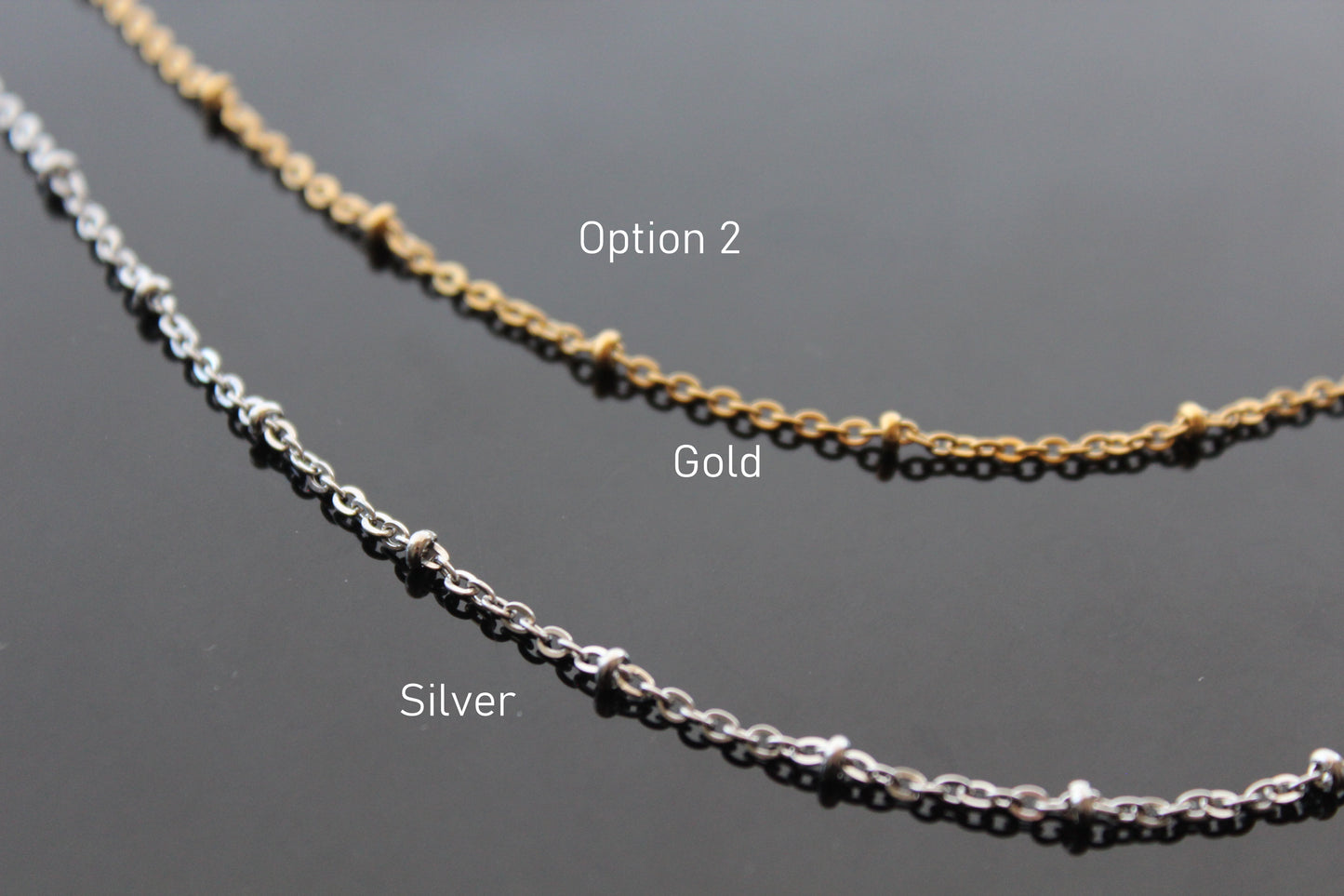 1,2,3,5,10,20 High quality surgical stainless steel colorfast chains with extension guaranteed good quality