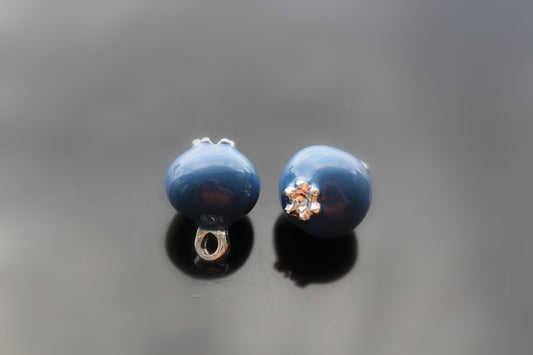 DIY Enamel Blueberry Pendant for jewelry making