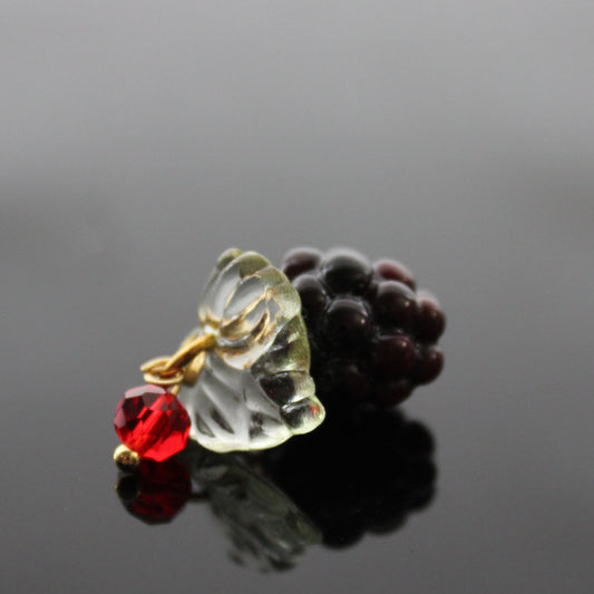 Resin Raspberries for jewelry making with stainless steel parts