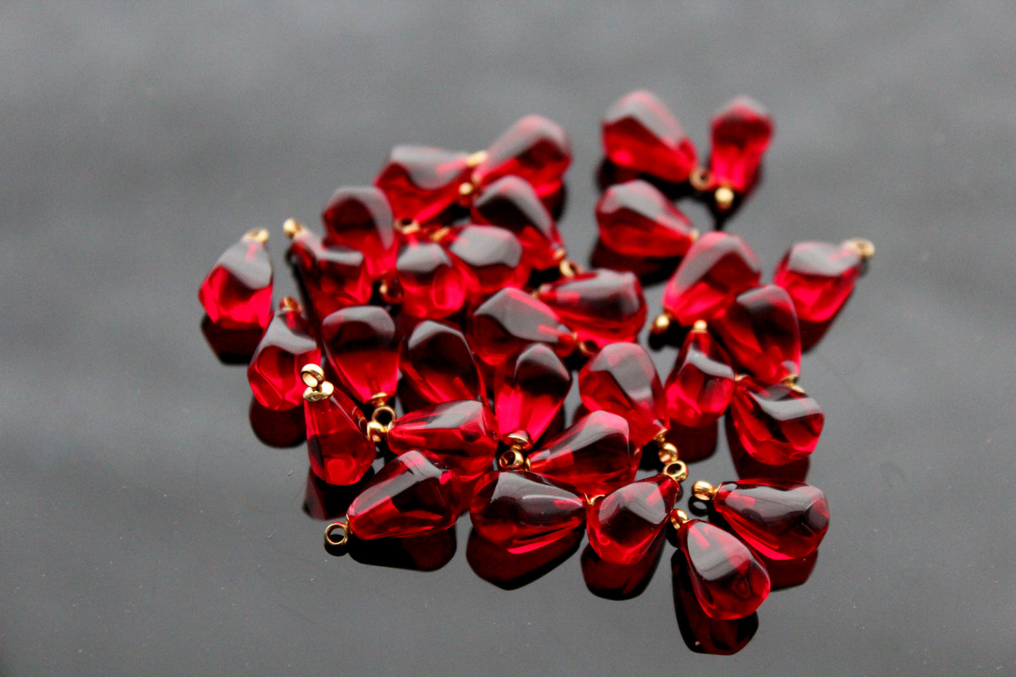 Bulk Hand made glass pomegranate seed beads  for jewelry making