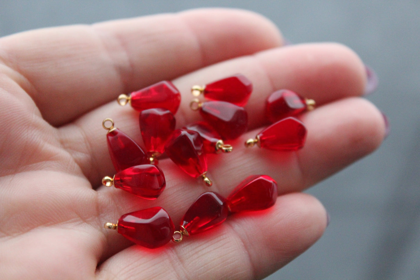 Bulk Hand made glass pomegranate seed beads  for jewelry making