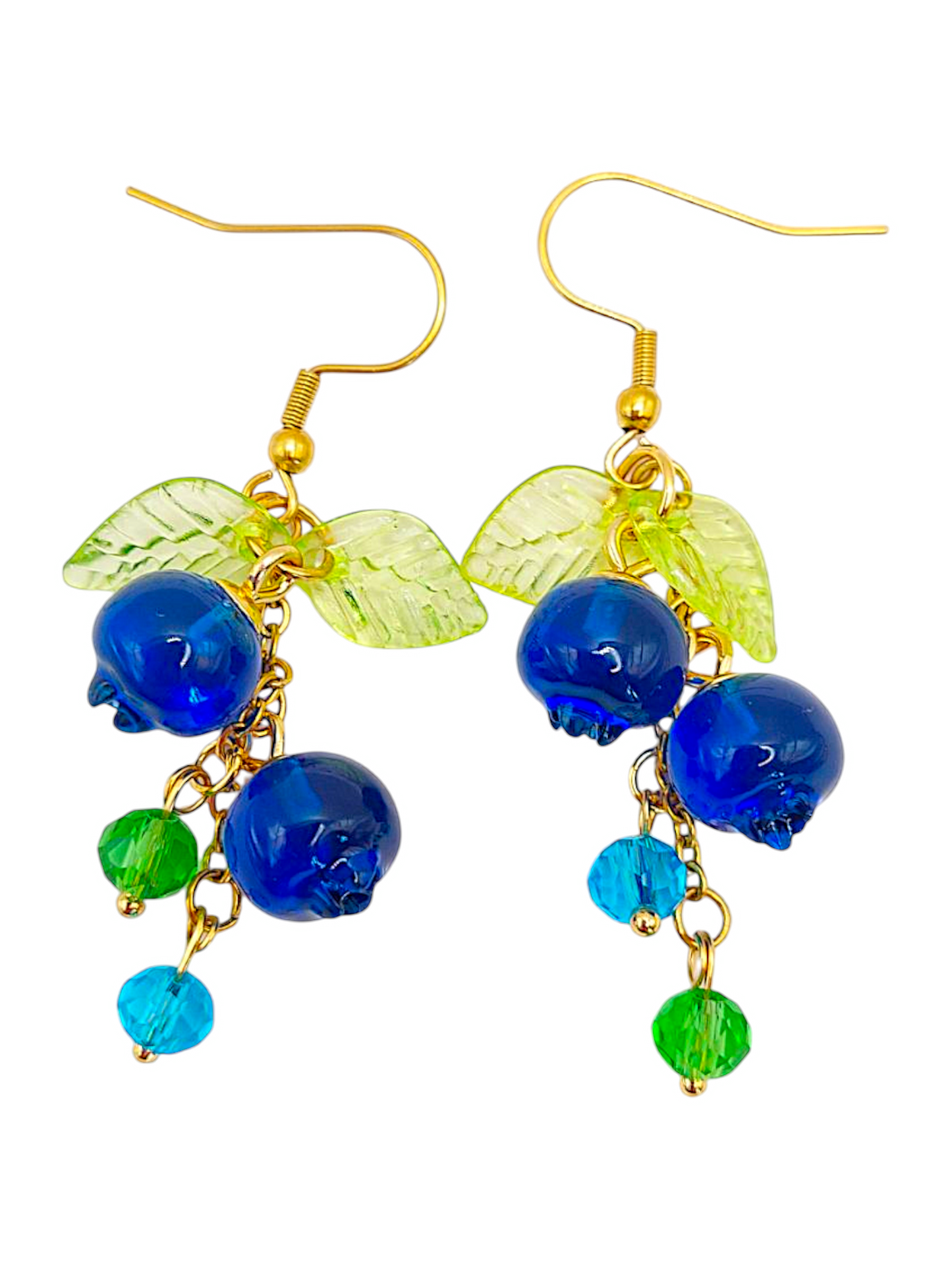 Hand made fruit dangle earrings