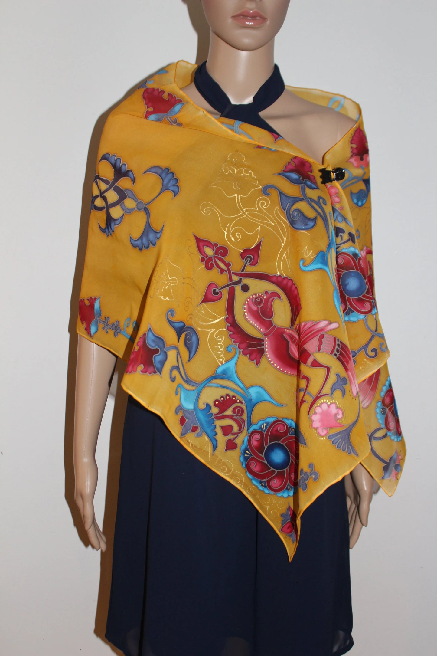 Hand painted Armenian miniature scarf