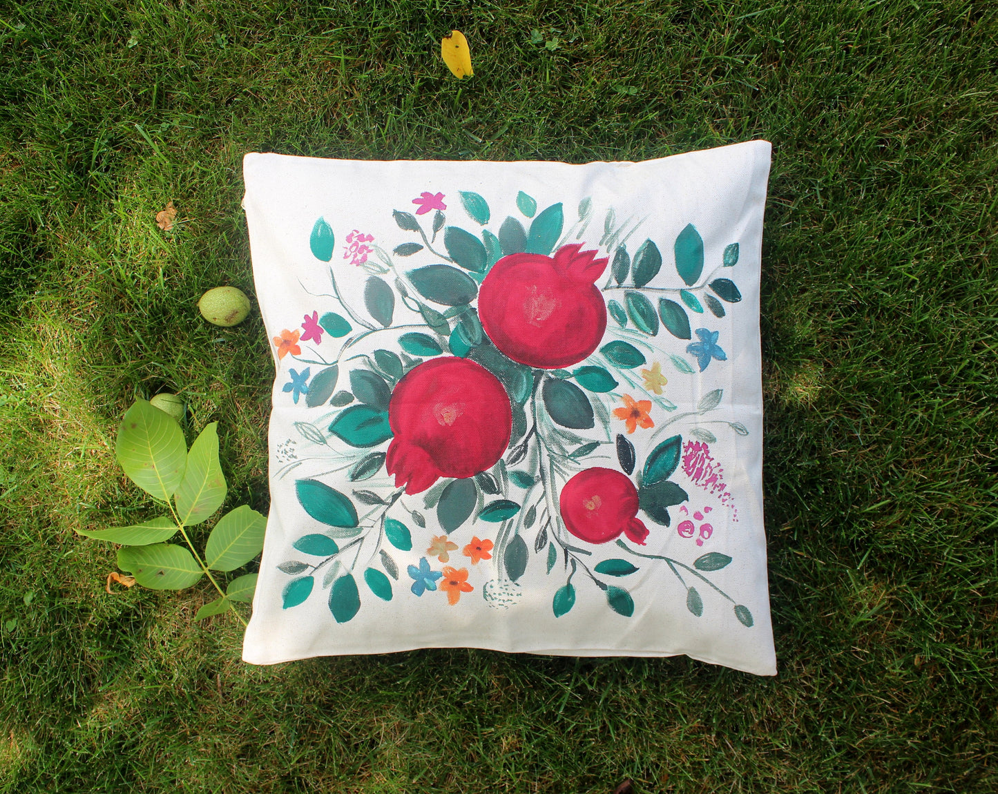 Hand painted Pillow case
