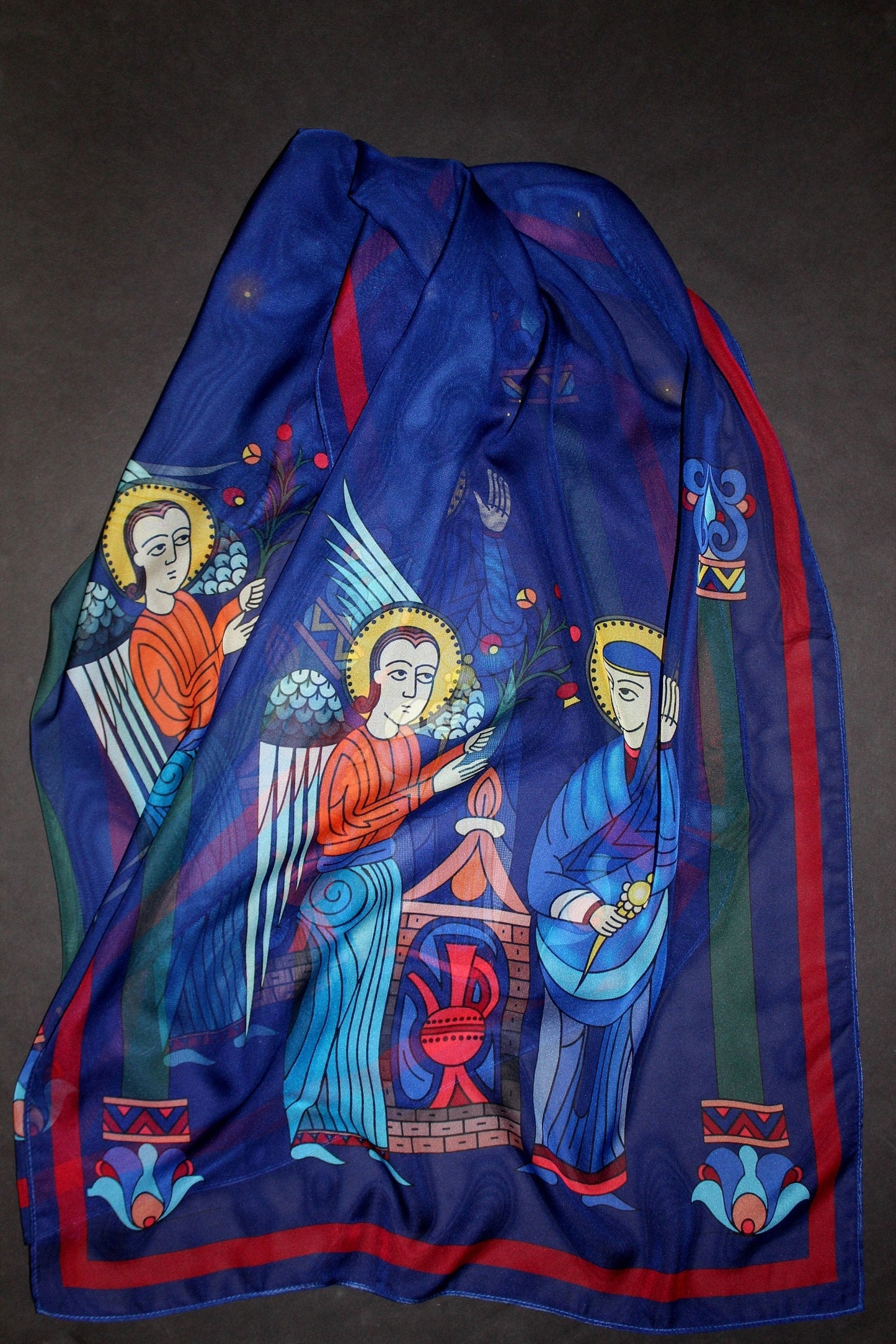 70-22 in Armenian medieval miniature scarf