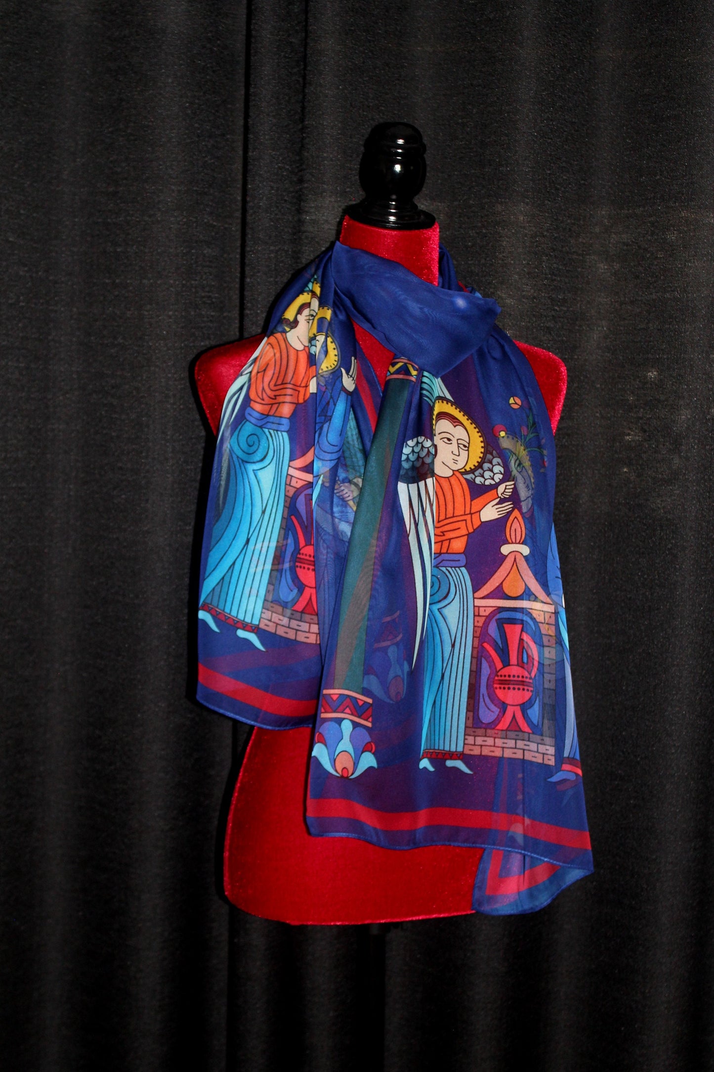 70-22 in Armenian medieval miniature scarf