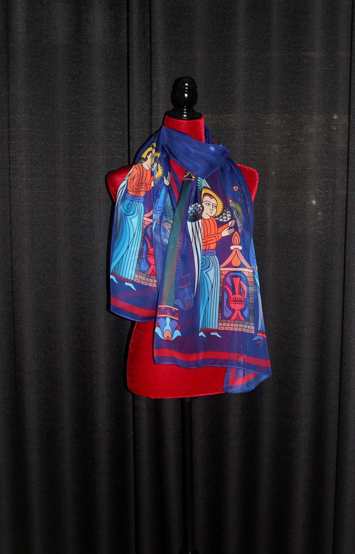70-22 in Armenian medieval miniature scarf