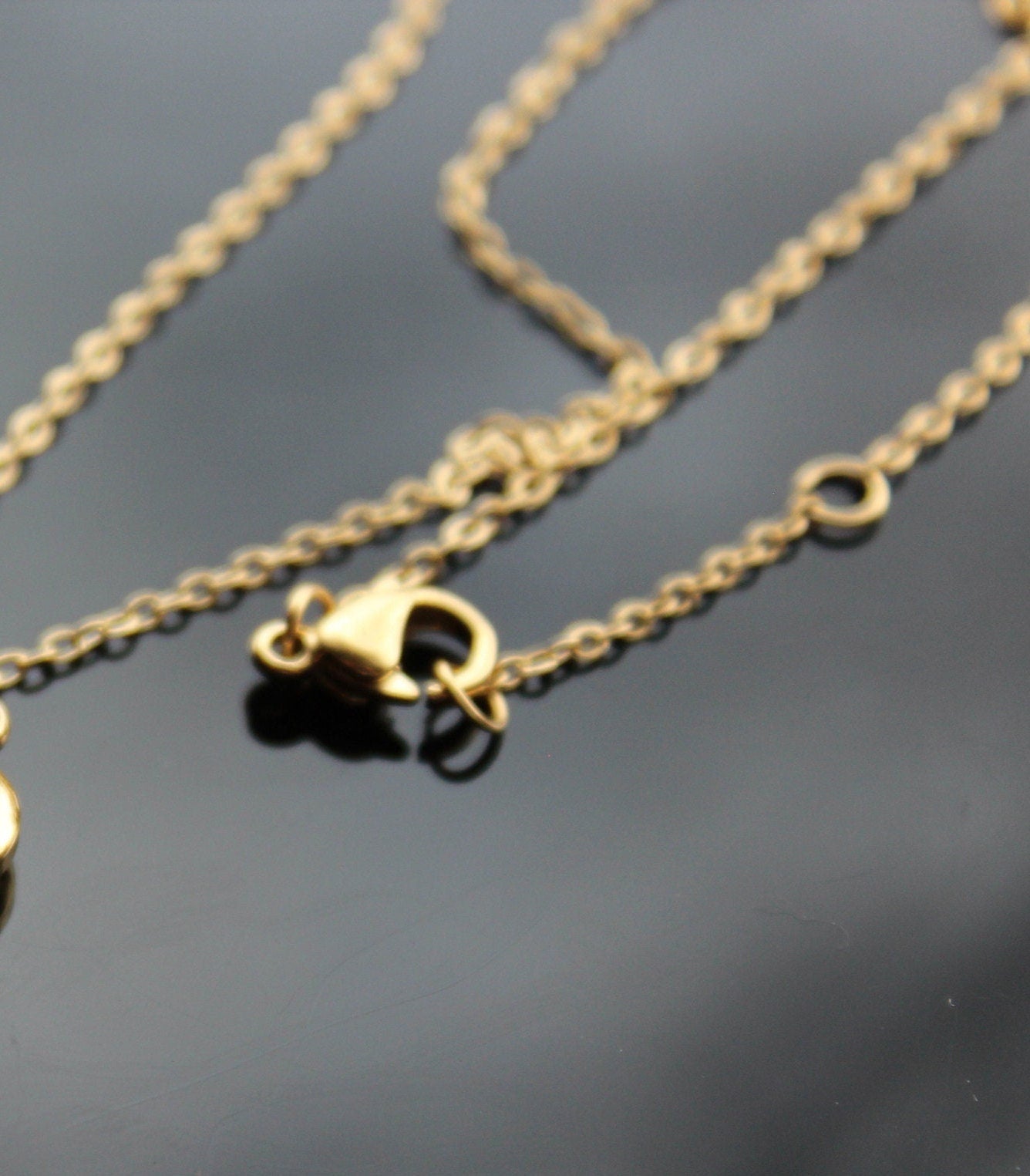 Bee pomegranate multilayer gold plated necklace