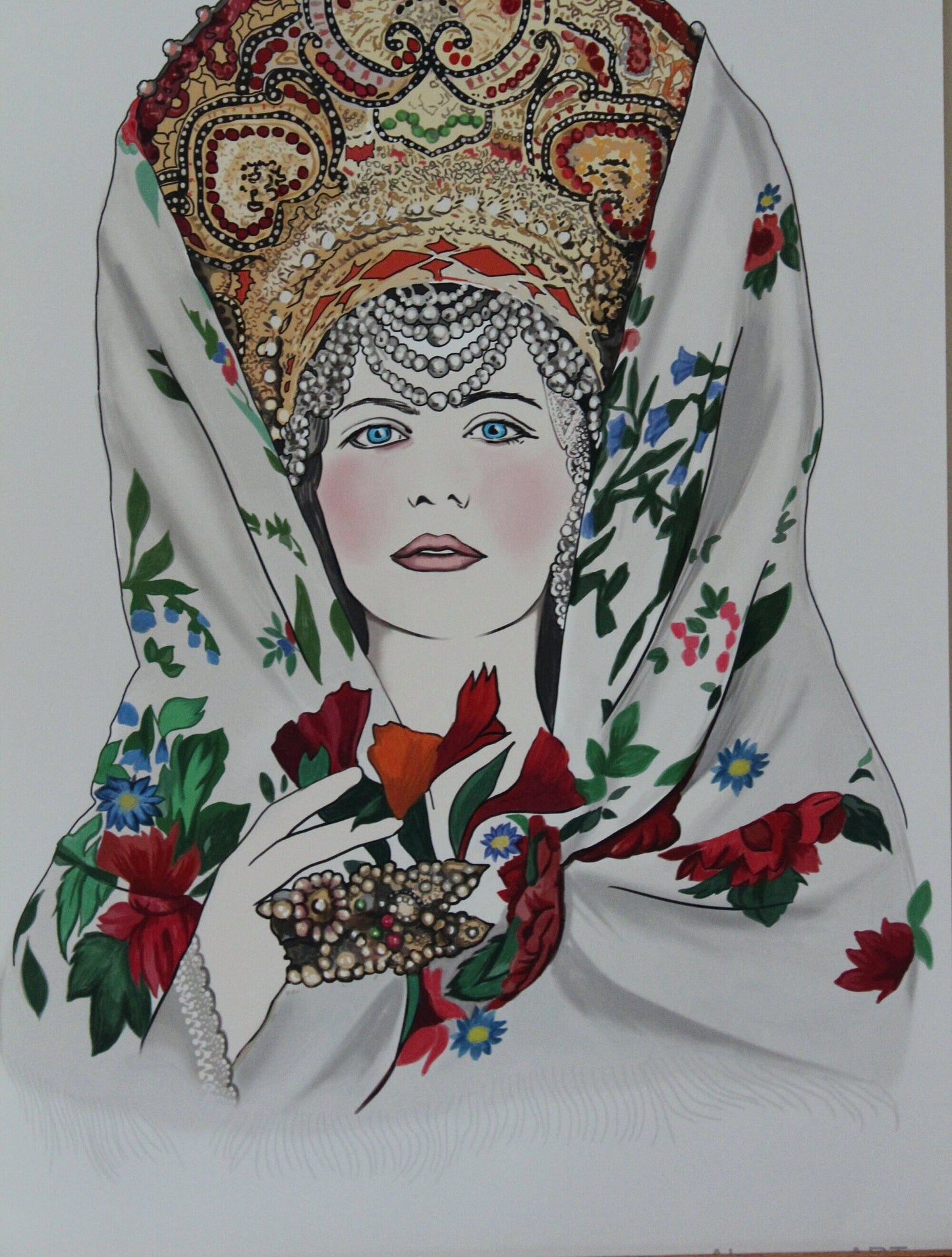 Russian  poster Wall art Russian Woman