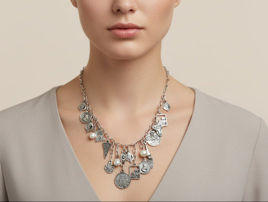 Armenian traditional  necklace with natural pearls