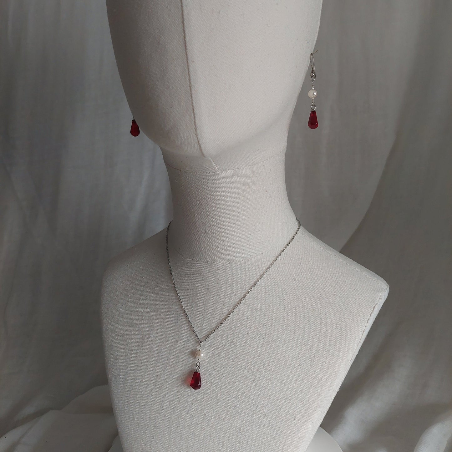 14K gold plated stainless steel handmade  non tarnish pomegranate resin seeds with natural pearls