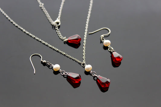 14K gold plated stainless steel handmade  non tarnish pomegranate resin seeds with natural pearls
