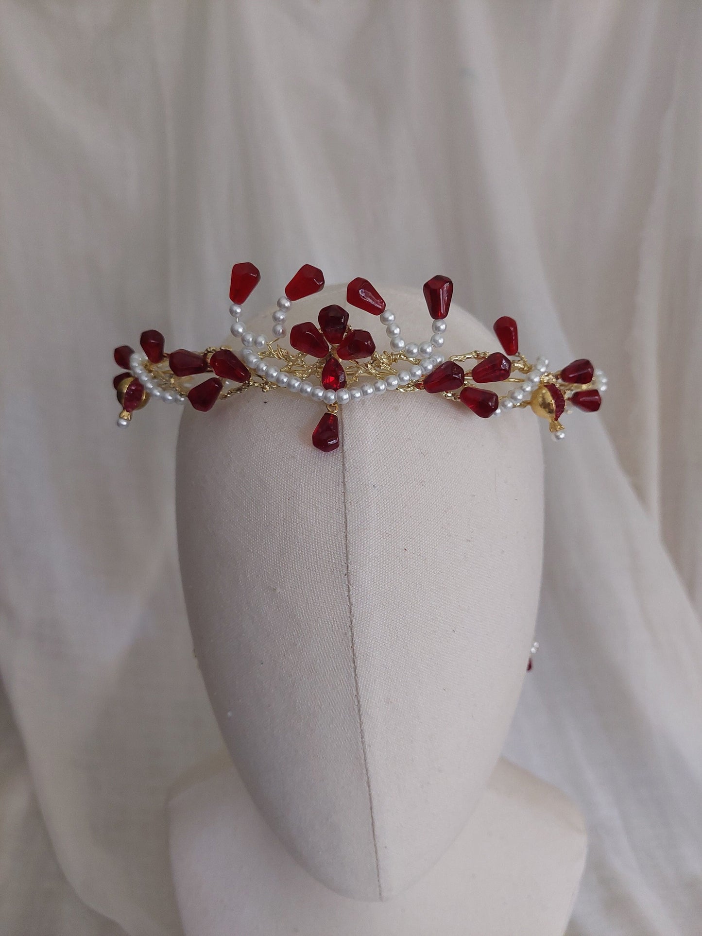 Pomegranate forehead jewelry
