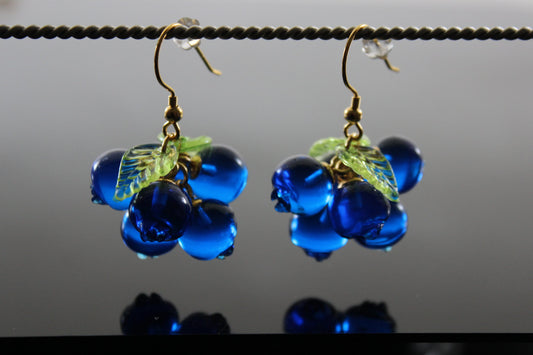 Resin blueberry jewelry set