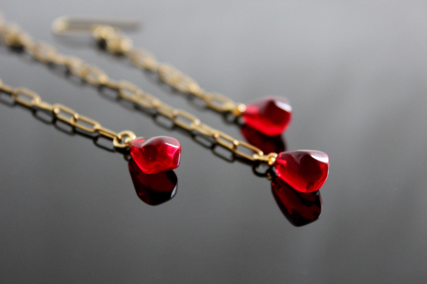 14K gold plated stainless steel handmade  non tarnish pomegranate seeds jewelry set